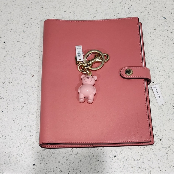 Coach Accessories - Coach  Bear Bag Charm & Notebook